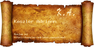 Keszler Adrienn névjegykártya