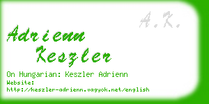 adrienn keszler business card